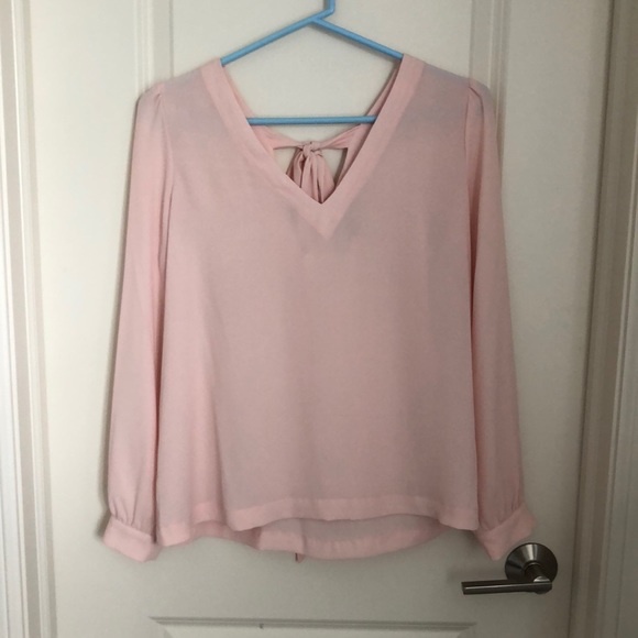 Loft Petite V Neck Blouse - Picture 1 of 3